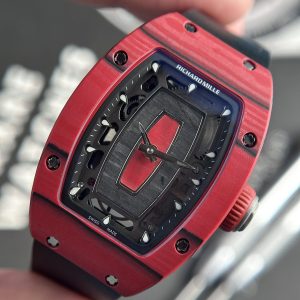 Đồng Hồ Nữ Richard Mille RM07-01 Chế Tác Vỏ Carbon Màu Đỏ 32x46mm (2)