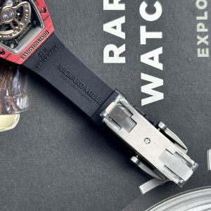 Đồng Hồ Nữ Richard Mille RM07-01 Chế Tác Vỏ Carbon Màu Đỏ 32x46mm (2)