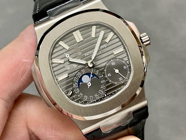 Đồng Hồ Patek Philippe Rep 11 Nautilus 5712 Mặt Xám Khói Nhà Máy PPF 40mm (6)