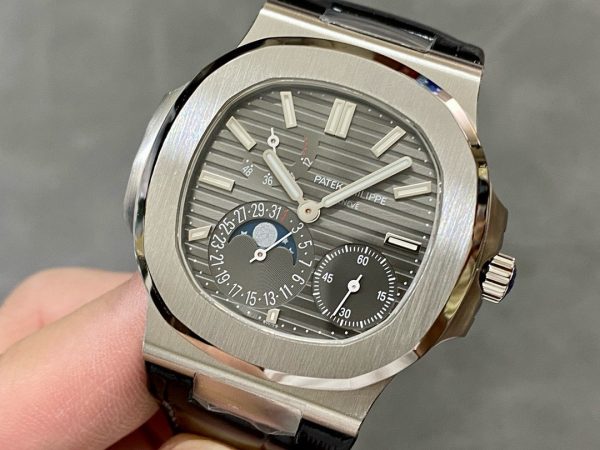 Đồng Hồ Patek Philippe Rep 11 Nautilus 5712 Mặt Xám Khói Nhà Máy PPF 40mm (6)