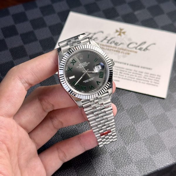 Đồng Hồ Rolex Rep 11 Datejust 126334 Mặt Số Wimbledon VSF 41mm (8)