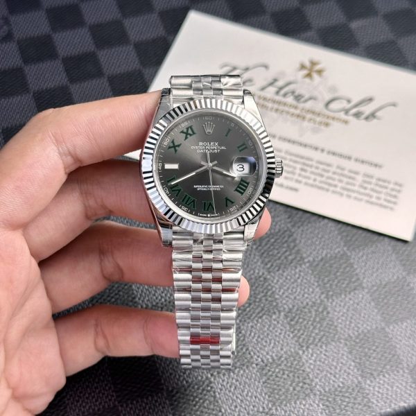 Đồng Hồ Rolex Rep 11 Datejust 126334 Mặt Số Wimbledon VSF 41mm (8)