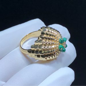 Nhẫn Chế Tác Cactus De Cartier Kim Cương Tự Nhiên Vàng 18K (2)