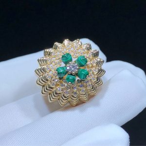 Nhẫn Chế Tác Cactus De Cartier Kim Cương Tự Nhiên Vàng 18K (2)