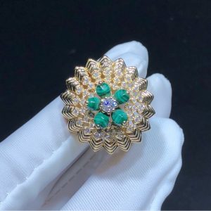 Nhẫn Chế Tác Cactus De Cartier Kim Cương Tự Nhiên Vàng 18K (2)