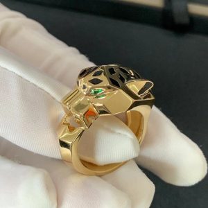 Nhẫn Nam Chế Tác Panthère De Cartier Đá Quý Tự Nhiên Vàng 18K Tuỳ Chỉnh (2)