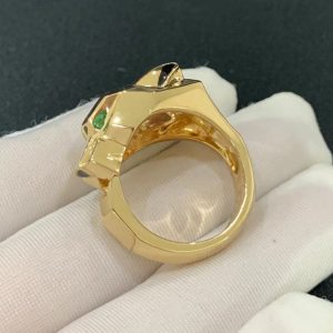 Nhẫn Nam Chế Tác Panthère De Cartier Đá Quý Tự Nhiên Vàng 18K Tuỳ Chỉnh (2)