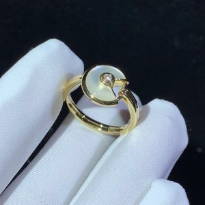 Nhẫn Nữ Cartier Amulette Chế Tác Đá Quý Kim Cương Vàng 18K (2)