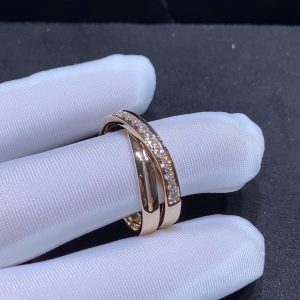 Nhẫn Nữ Cartier Chế Tác Kim Cương Tự Nhiên Vàng Hồng 18K (2)