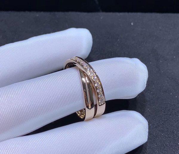 Nhẫn Nữ Cartier Chế Tác Kim Cương Tự Nhiên Vàng Hồng 18K (2)