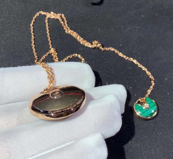 Vòng Cổ Amulette De Cartier Chế Tác Đá Quý Kim Cương Tự Nhiên Vàng Hồng 18K (2)