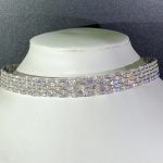 Vòng Cổ Carier Nữ Chế Tác Kim Cương Tự Nhiên Vàng Trắng 18K (2)