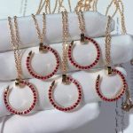 Vòng Cổ Cartier Juste Un Clou Chế Tác Đá Ruby Tự Nhiên Vàng Hồng 18K (2)