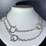 Vòng Cổ Cartier Juste Un Clou Chế Tác Kim Cương Tự Nhiên Vàng Trắng 18K (2)