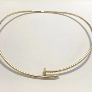 Vòng Cổ Cartier Juste Un Clou Chế Tác Vàng Hồng 18K Đính Kim Cương Tự Nhiên (2)