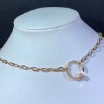 Vòng Cổ Cartier Juste Un Clou Kim Cương Tự Nhiên Vàng Hồng 18K Tùy Chỉnh (1)