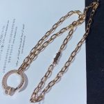 Vòng Cổ Cartier Juste Un Clou Kim Cương Tự Nhiên Vàng Hồng 18K Tùy Chỉnh (1)