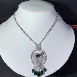 Vòng Cổ Cartier Les Oiseaux Libérés Chế Tác Vàng Trắng 18K Kim Cương Tự Nhiên (2)