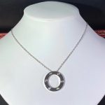 Vòng Cổ Cartier Love Chế Tác Vàng Trắng 18K Đính Kim Cương Tự Nhiên (2)