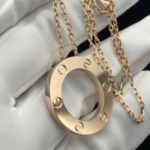 Vòng Cổ Cartier Love Vàng Hồng 18K Tuỳ Chỉnh (2)