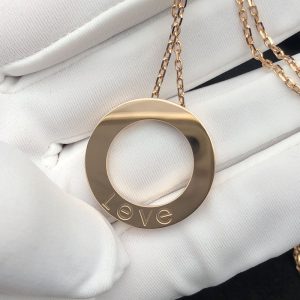 Vòng Cổ Cartier Love Vàng Hồng 18K Tuỳ Chỉnh (2)