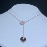Vòng Cổ Chế Tác Amulette De Cartier Đá Quý Kim Cương Vàng Hồng 18K (2)