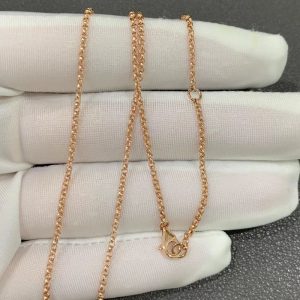 Vòng Cổ Les Berlingots De Cartier Chế Tác Đá Quý Tự Nhiên Vàng Hồng 18K (2)