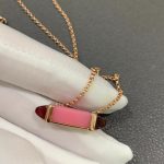 Vòng Cổ Les Berlingots De Cartier Chế Tác Đá Quý Tự Nhiên Vàng Hồng 18K (2)