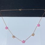 Vòng Cổ Nữ Caresse D'Orchidées Par Cartier Đá Quý Kim Cương Tự Nhiên Vàng Hồng 18K Chế Tác (2)