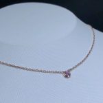 Vòng Cổ Nữ Cartier Chế Tác Đá Quý Tự Nhiên Vàng Hồng 18K (2)