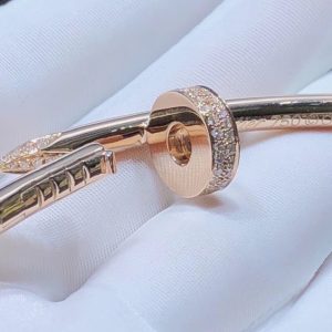 Vòng Cổ Nữ Cartier Juste Un Clou Kim Cương Tự Nhiên Vàng Hồng 18K (1)