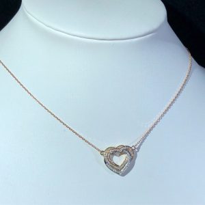 Vòng Cổ Nữ Cartier Love Chế Tác Kim Cương Tự Nhiên Vàng 18K (2)