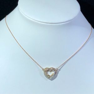 Vòng Cổ Nữ Cartier Love Chế Tác Kim Cương Tự Nhiên Vàng 18K (2)