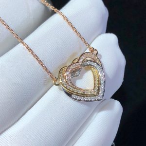 Vòng Cổ Nữ Cartier Love Chế Tác Kim Cương Tự Nhiên Vàng 18K (2)