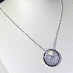 Vòng Cổ Nữ Chế Tác Cartier Amulette Kim Cương Tự Nhiên Vàng Trắng 18K (2)