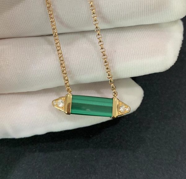 Vòng Cổ Nữ Les Berlingots De Cartier Chế Tác Vàng 18K Đá Quý Tự Nhiên (2)