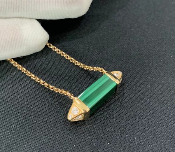 Vòng Cổ Nữ Les Berlingots De Cartier Chế Tác Vàng 18K Đá Quý Tự Nhiên (2)