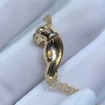 Vòng Cổ Nữ Panthère De Cartier Chế Tác Ngọc Lục Bảo Vàng 18K Size Nhỏ (2)
