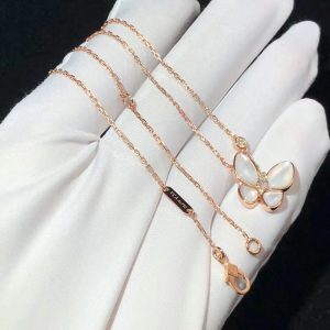 Vòng Cổ Nữ Van Cleef & Arpels Chế Tác Vàng Hồng 18K Khảm Ngọc Trai (2)