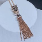 Vòng Cổ Panthère De Cartier Chế Tác Kim Cương Vàng Hồng 18K (2)
