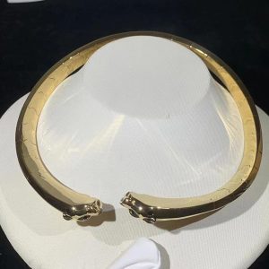 Vòng Cổ Panthère De Cartier Chế Tác Mã Não Tự Nhiên Vàng 18K (2)