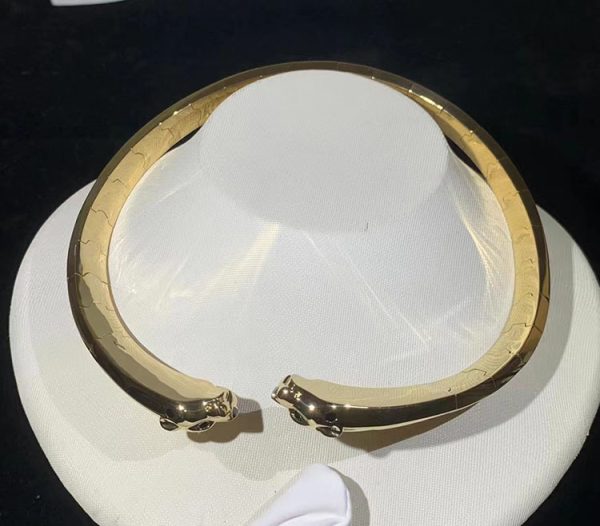 Vòng Cổ Panthère De Cartier Chế Tác Mã Não Tự Nhiên Vàng 18K (2)