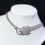 Vòng Cổ Panthère De Cartier Chế Tác Ngọc Lục Bảo Kim Cương Tự Nhiên Vàng Trắng 18K (2)