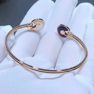 Vòng Tay Amulette De Cartier Nữ Chế Tác Đá Quý Kim Cương Vàng Hồng 18K (1)