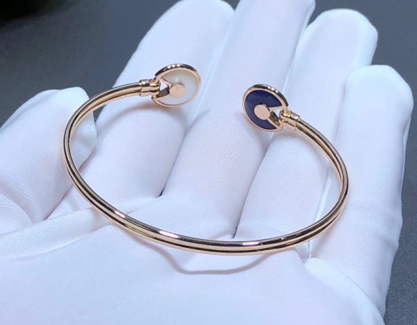 Vòng Tay Amulette De Cartier Nữ Chế Tác Đá Quý Kim Cương Vàng Hồng 18K (1)