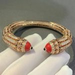 Vòng Tay Cartier Chế Tác Vàng Hồng 18K Đính Kim Cương Tự Nhiên (2)