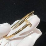 Vòng Tay Cartier Juste Un Clou Chế Tác Kim Cương Tự Nhiên Vàng 18K (2)