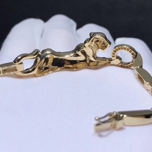 Vòng Tay Chế Tác Vàng Hồng 18K Đính Kim Cương Tự Nhiên Panthère De Cartier (1)