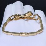 Vòng Tay Chế Tác Vàng Hồng 18K Đính Kim Cương Tự Nhiên Panthère De Cartier (1)