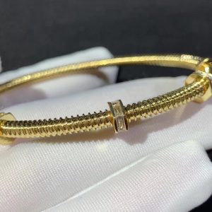 Vòng Tay Ecrou De Cartier Chế Tác Kim Cương Tự Nhiên Vàng 18K (2)